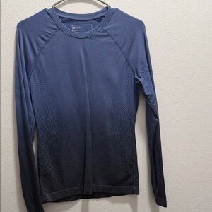 Figs Navy Long-Sleeve Performance Shirt